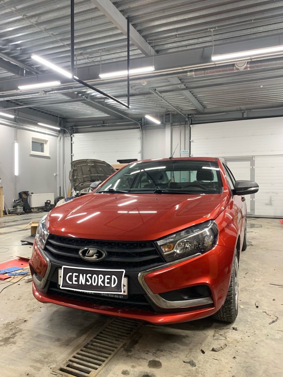 Замена проводки автозвука в Lada Vesta